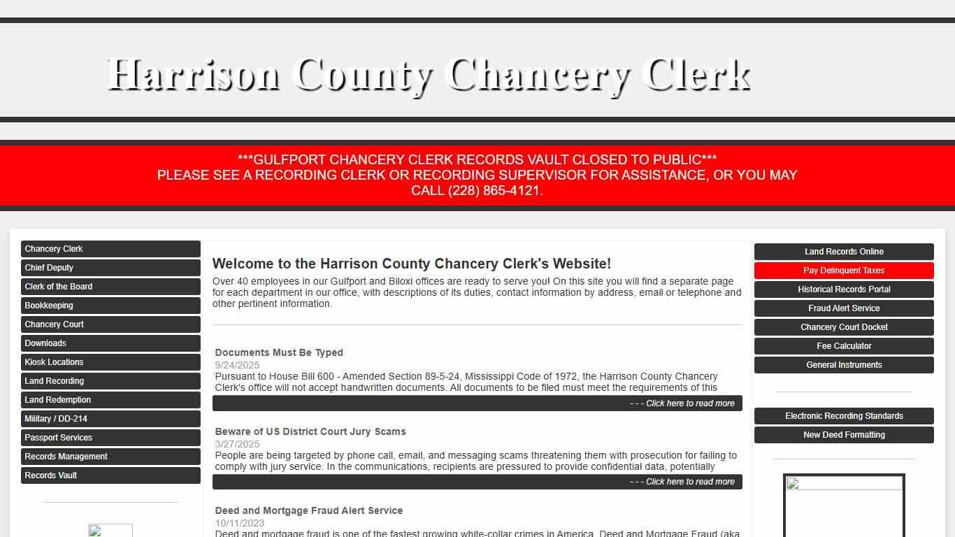 Harrison County, Mississippi Chancery Clerk